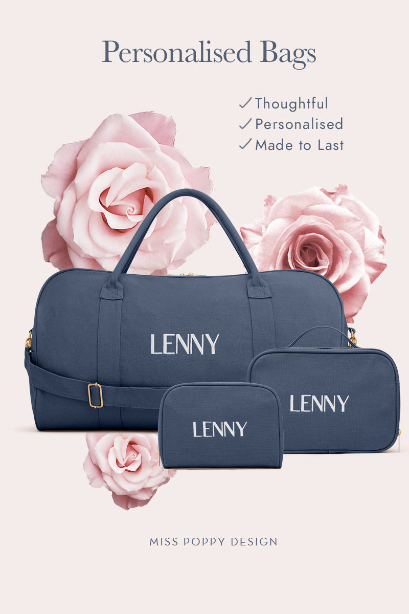 Personalised Bag Set Navy