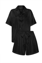 Oversized Black Satin Pyjamas | Bride and Bridesmaid PJs Australia