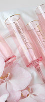 Bridal Party Flutes | Bridesmaid Glasses Australia | Pink Champagne Flutes