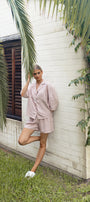 Linen Bridesmaid Pyjamas | Rose Linen Lounge Set