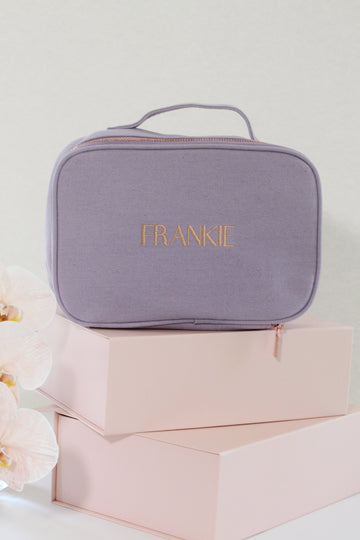 Personalised Vanity Bag - Lilac