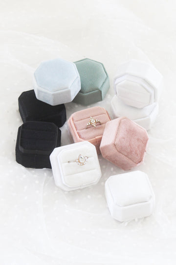 Luxe Velvet Ring Box | Wedding Ring Box Australia | Wedding Ring Box