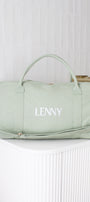 Personalised Duffle Bag Set in Sage Green | Custom Duffle Bags