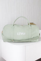 Personalised Duffle Bag Set in Sage Green | Custom Duffle Bags