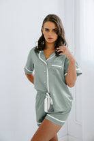 Sage Green Bridesmaid Pyjamas | Sage Personalised Pyjamas | Green Pyjamas