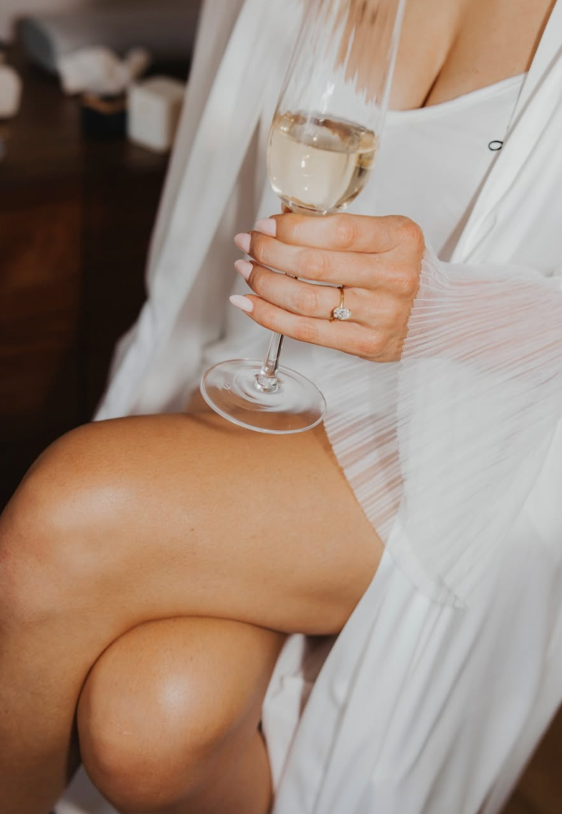 Satin Bridal Robe | Pleated Bridal Robe | Getting Ready Robe