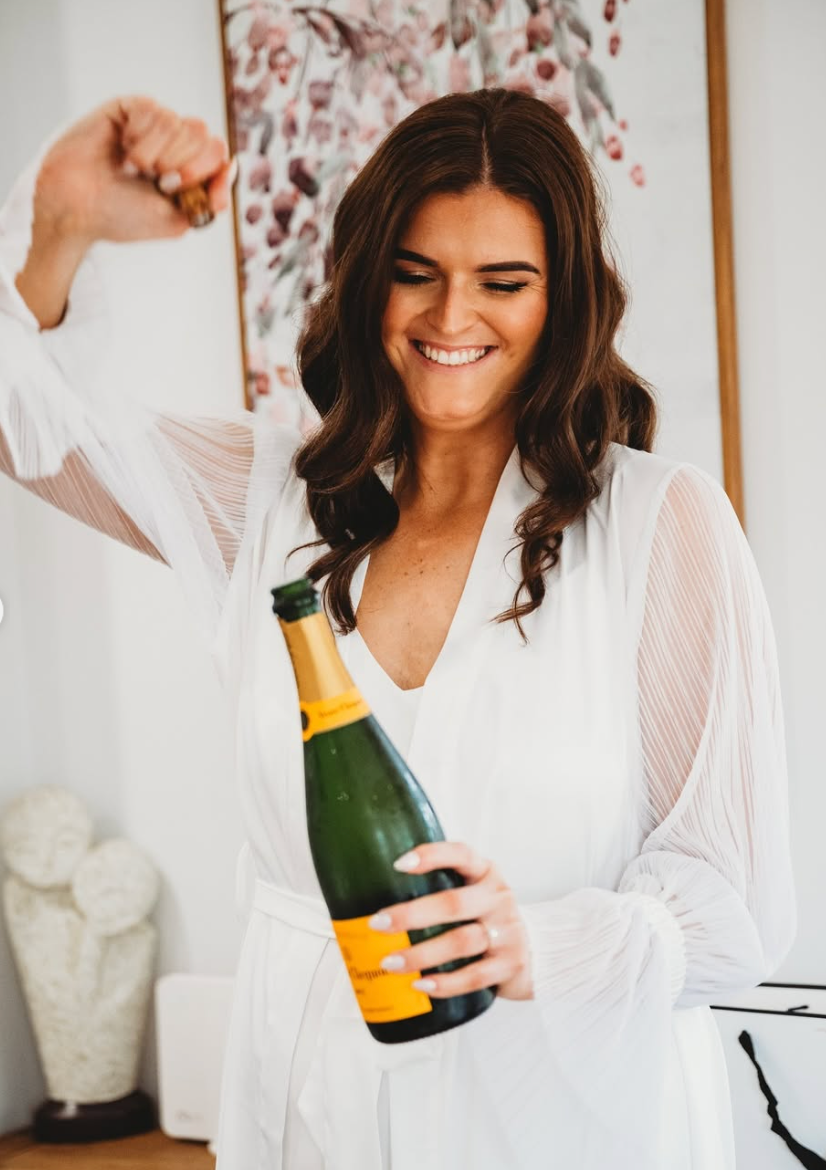 Billie Pleated Bridal Robe