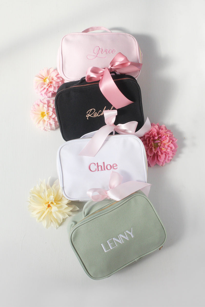 Personalised Vanity Bag - Black PRE ORDER