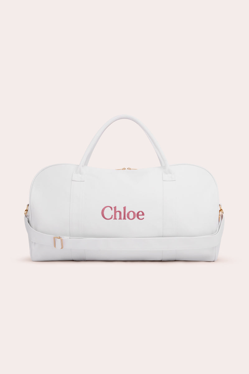 White Personalised Bag with Custom Name
