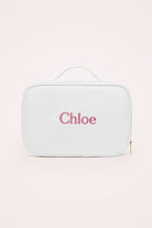 Personalised Makeup Bag | White Customised Vanity Bag