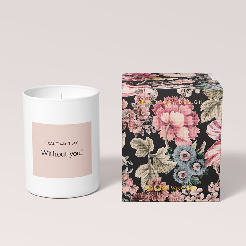 Say I Do Proposal Candle