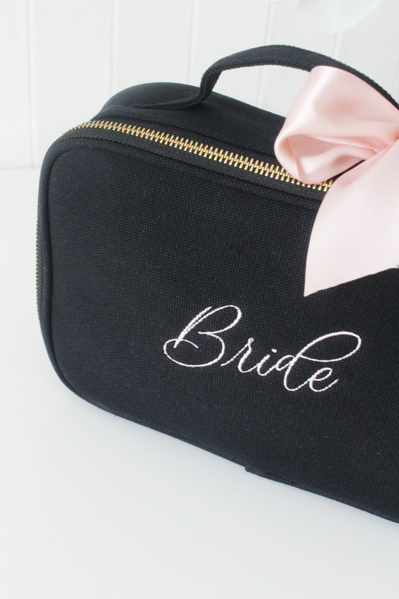 Personalised Vanity Bag - Black PRE ORDER