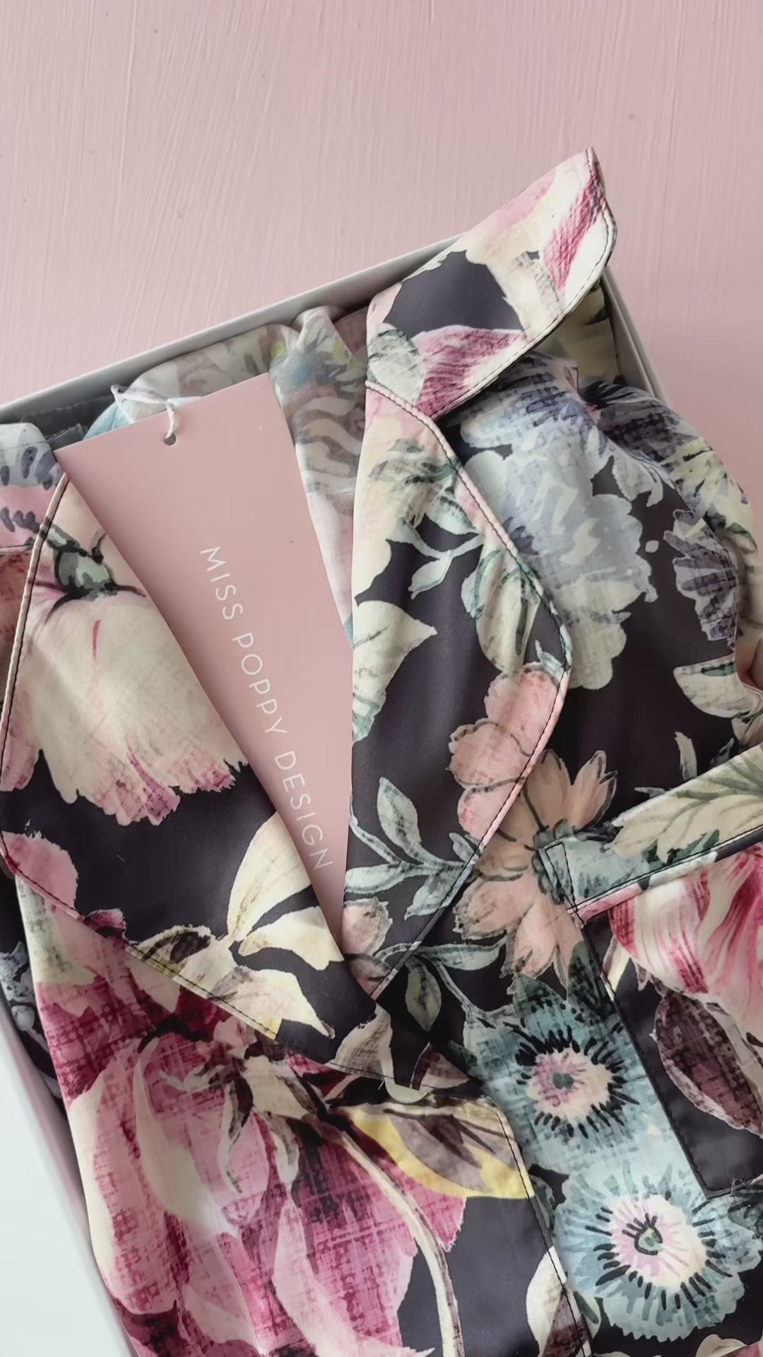 Seraphina Floral Pyjamas | Personalised Satin Sleepwear