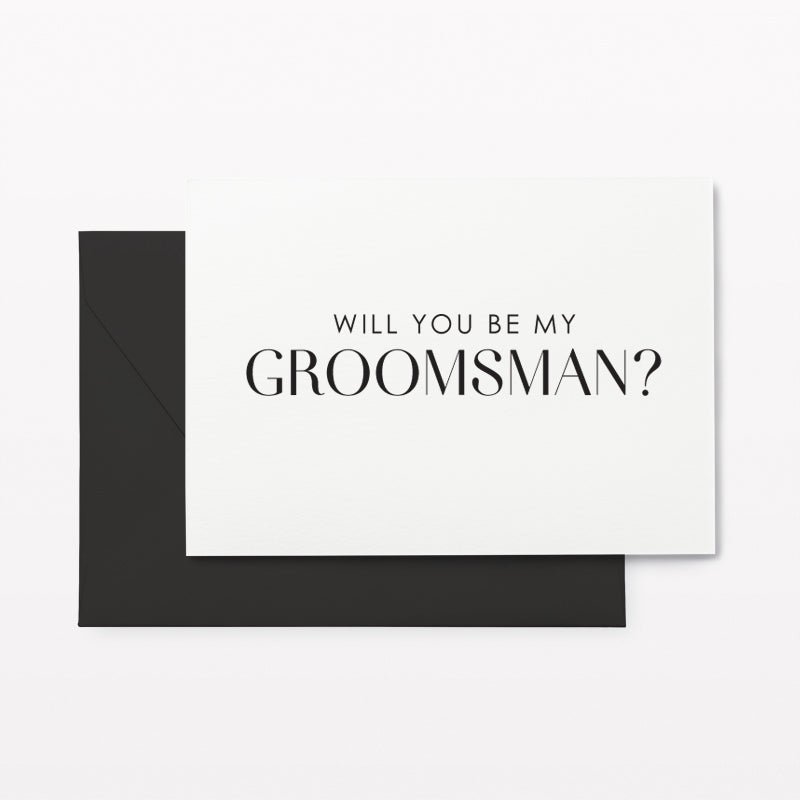 Will You Be My Groomsman? Proposal Cards