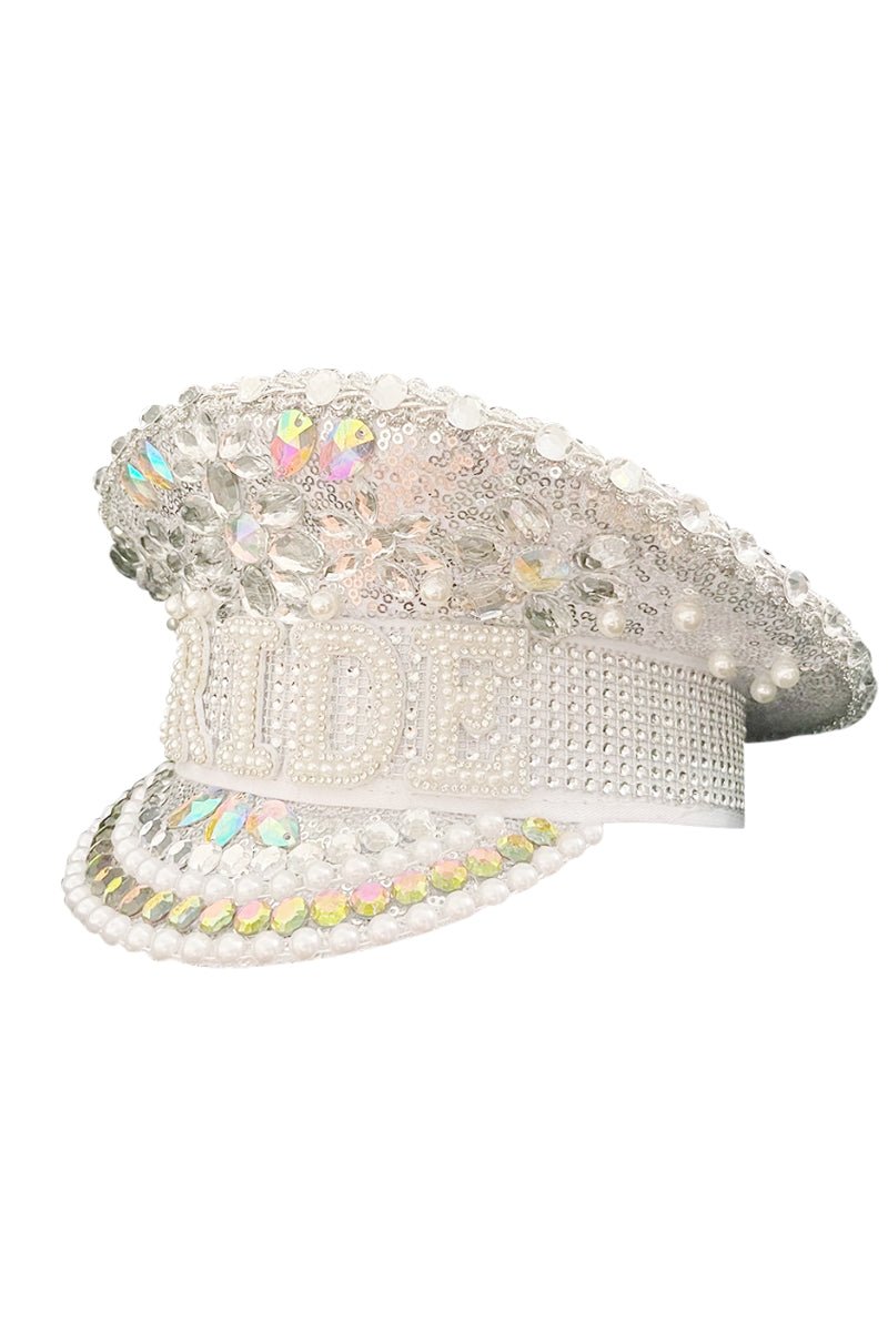 Bride Military Hat- Glitz