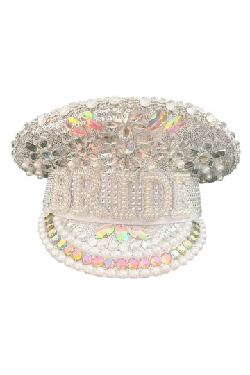 Bride Military Hat- Glitz
