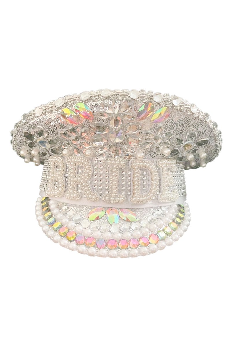 Bride Military Hat- Glitz