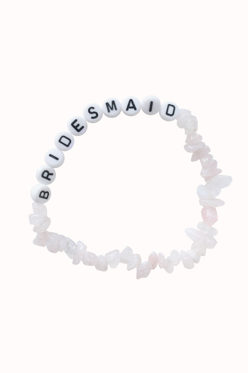 Bridesmaid Rose Quartz Bracelet