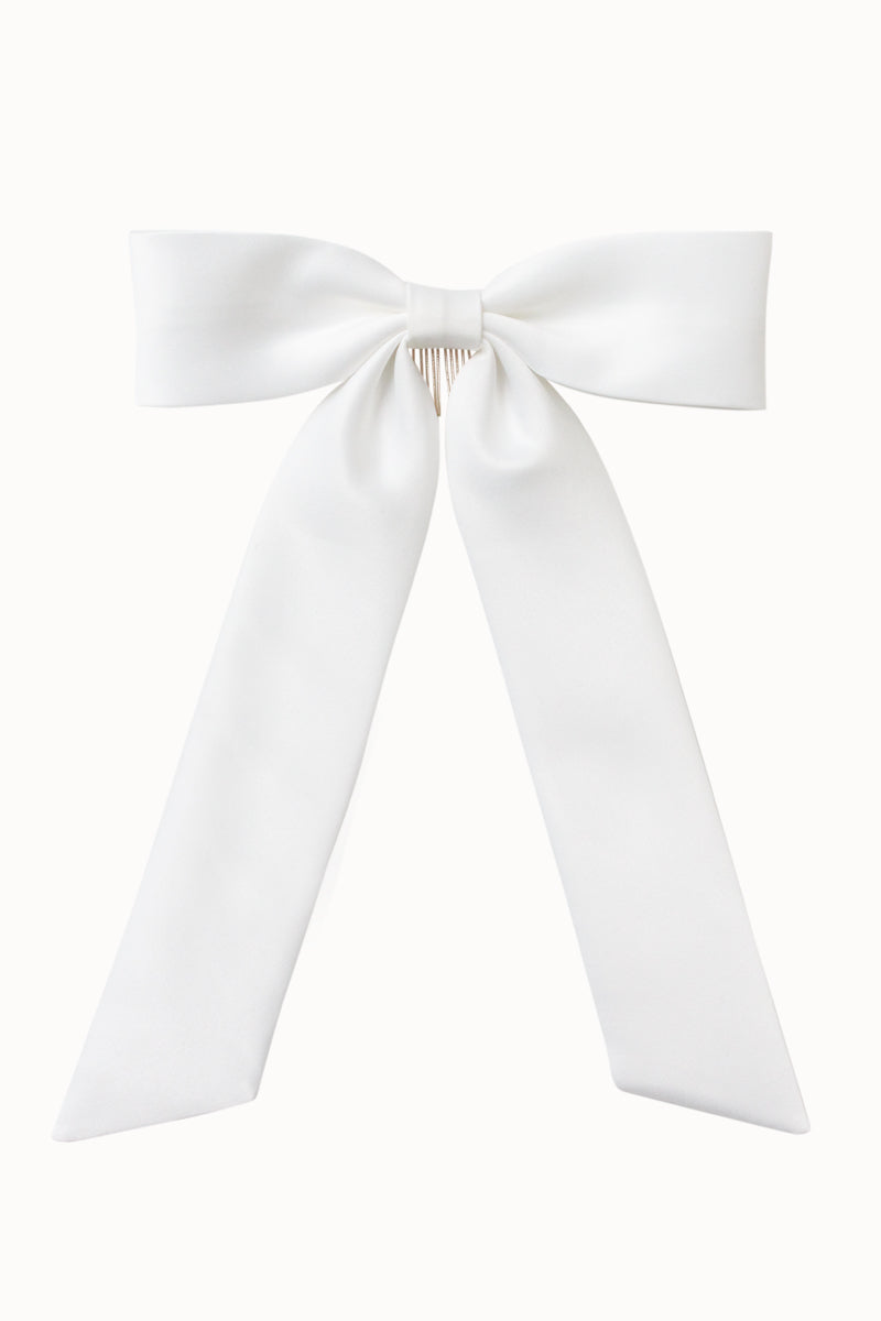 Bridal Bow | Bride Hair Bow | Bridal Accessory | White Bride Bow
