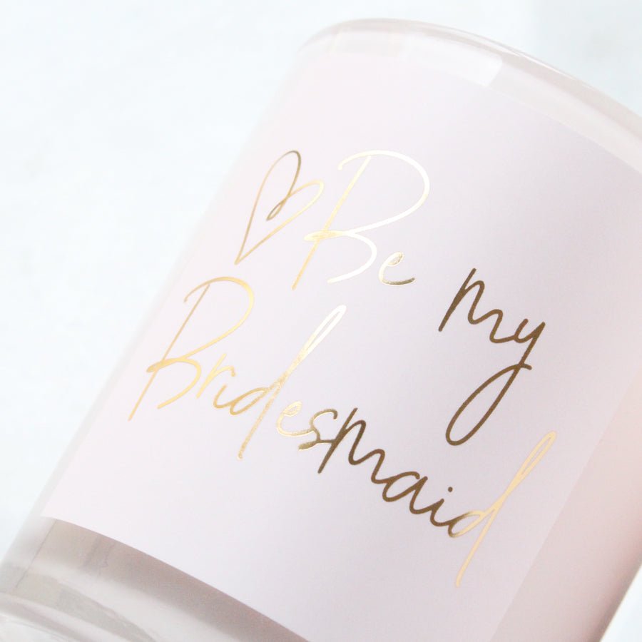 Proposal Candle | Be my Bridesmaid Candle | Bridal Party Gifts