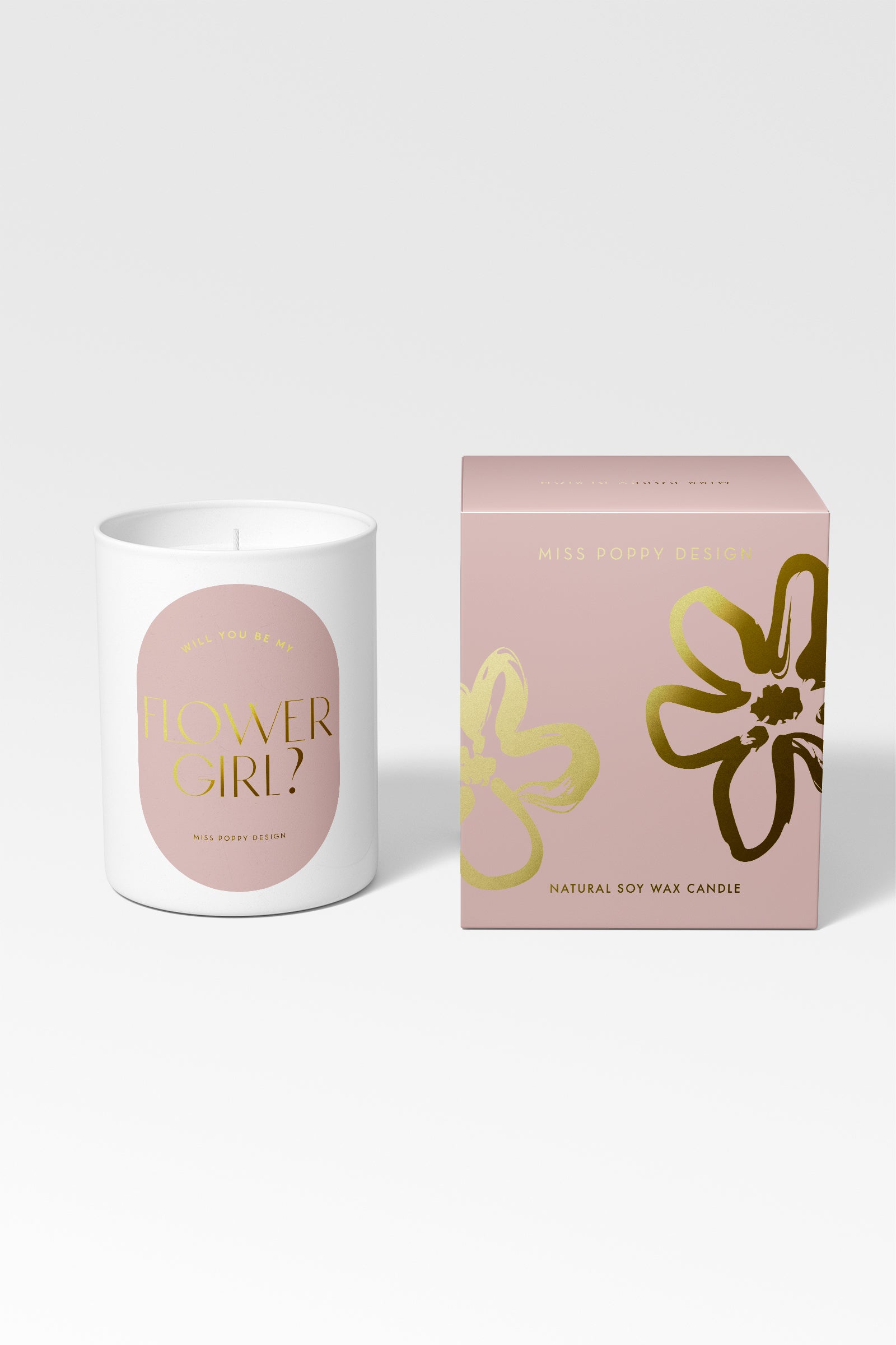 Flower Girl Candle | Will you be my Flower Girl Candle