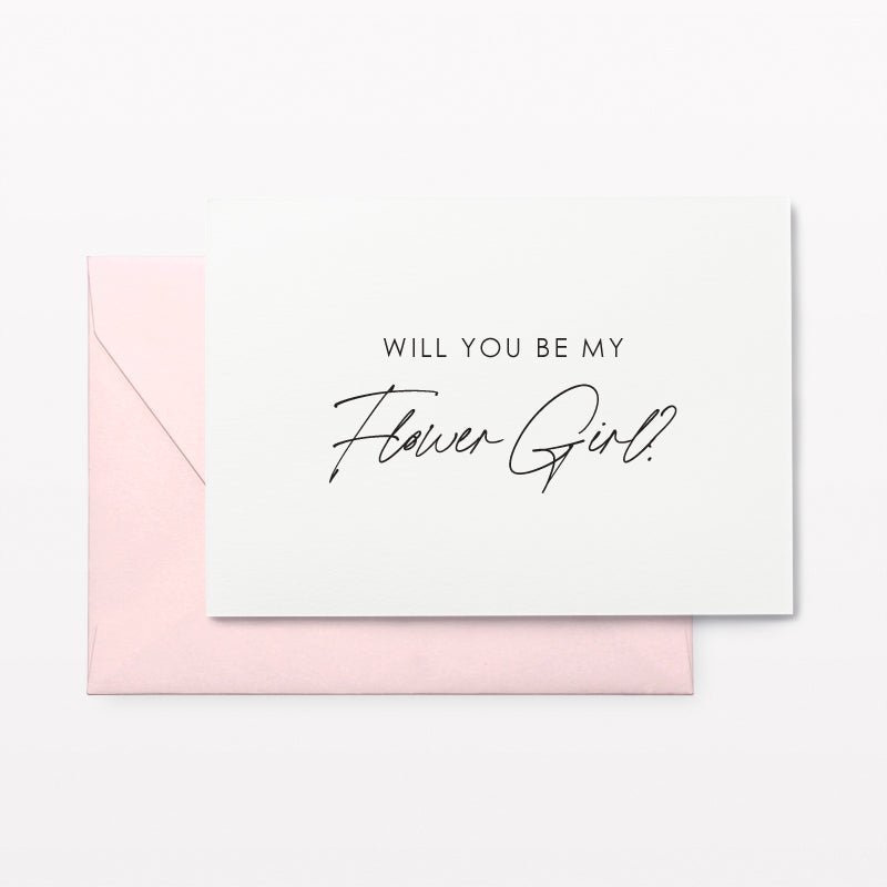 Will You Be My Flower Girl? Proposal Cards