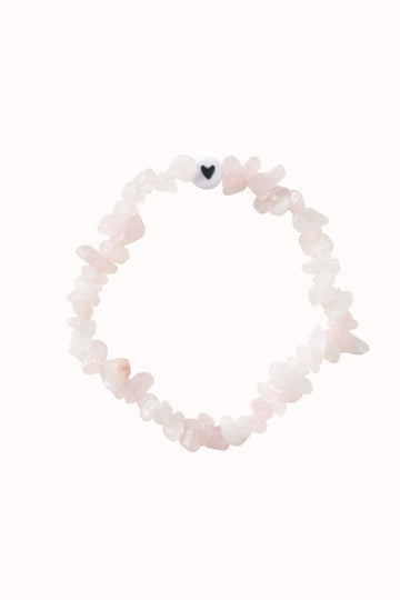 Heart Rose Quartz Bracelet