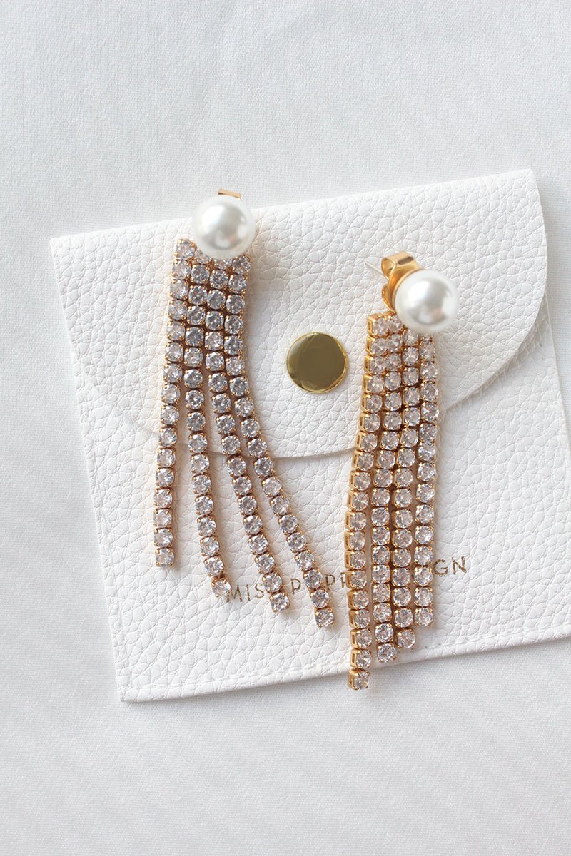 Briana Diamanté Drop Earrings