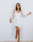 Lace Bridal Robe | Wedding Getting Ready Robe | Bridal Robe