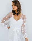 Lace Bridal Robe | Wedding Getting Ready Robe | Bridal Robe