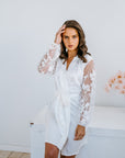 Floral Personalised Bridal Robe | Bridal Robes | Getting Ready Robe