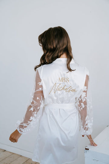 Lace Bridal Robe | Bridal Robes | Getting Ready Robe