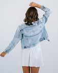 Bride Denim Jacket | Bridal Denim Jacket | Personalised Pearl Denim Jacket | Miss Poppy Design