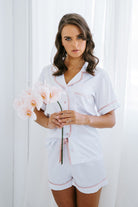 White Satin Bridesmaid Pyjamas | White Bride PJs