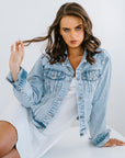 Wifey Beaded Bridal Denim Jacket