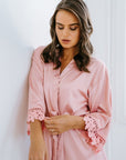 Pink Lace Robe | Satin Bridesmaid Robe | Personalised Robe