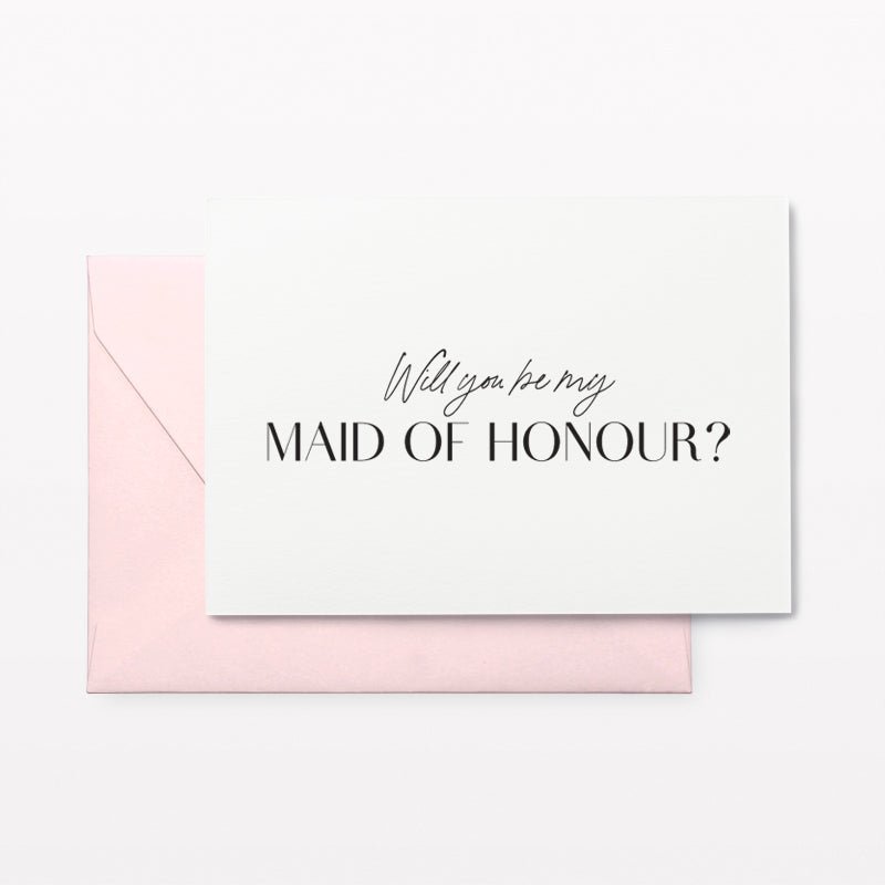 Will you be my Maid of Honour Card