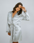 Harriett Satin Bridesmaid Robe