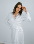 Harriett Satin Bridesmaid Robe