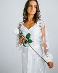 Floral Lace Bridal Robe | Bridal Robes Australia | Wedding Robe