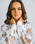 Floral Lace Bridal Robe | Bridal Robes Australia | Wedding Robe