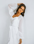 Bridal Robe | Getting Ready Robe | Long White Robe