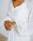 Bridal Robe | Getting Ready Robe | Long White Robe