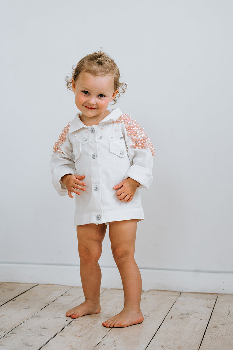Personalised Kids Jacket | Customised Childrens Jacket | Kids Pearl jacket