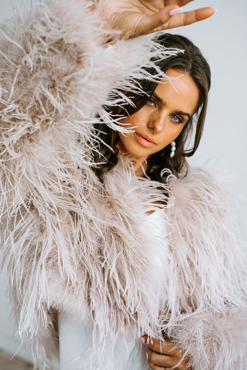 Bridal Jackets Feather | Wedding Day Jackets Fur | Bridal Jackets Australia
