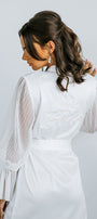 Pleated Sleeve Robe | Bridal Robe | Bridal Robes Australia
