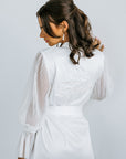 Pleated Sleeve Robe | Bridal Robe | Bridal Robes Australia