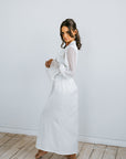 Pleated Sleeve Robe | Bridal Robe | Bridal Robes Australia