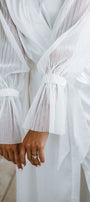 Pleated Sleeve Robe | Bridal Robe | Bridal Robes Australia