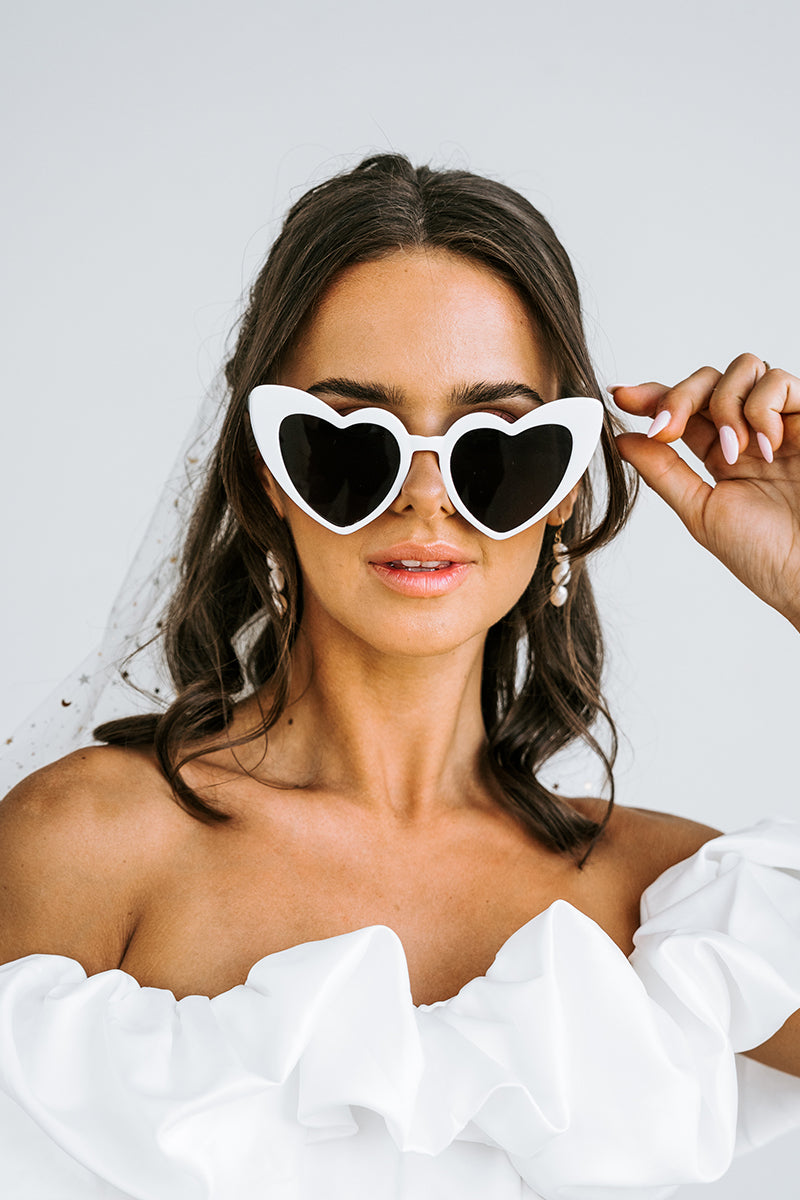 Bride Heart Sunglasses